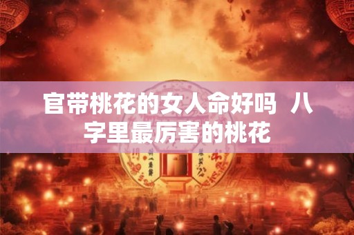 官带桃花的女人命好吗  八字里最厉害的桃花