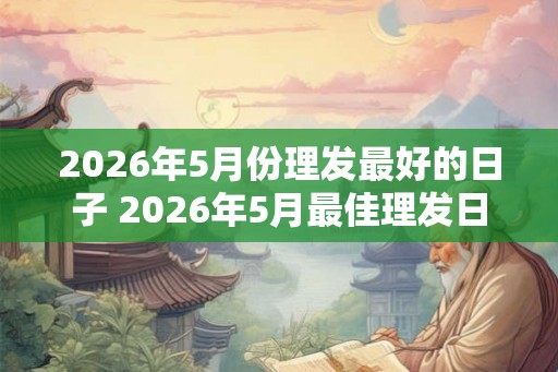 2026年5月份理发最好的日子 2026年5月最佳理发日