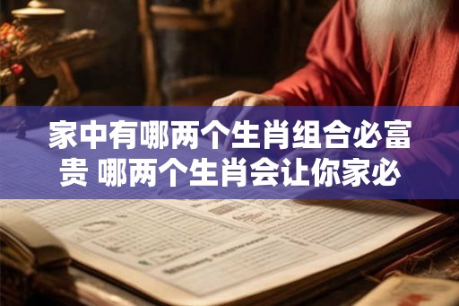 家中有哪两个生肖组合必富贵 哪两个生肖会让你家必定富贵 家中有哪两个生肖组合必富贵 哪两个生肖会让你家必定富贵