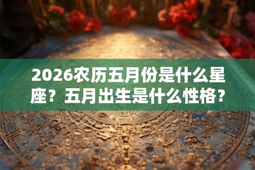 2026农历五月份是什么星座?五月出生是什么性格? 2026农历五月份是什么星座?五月出生是什么性格?