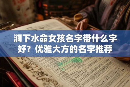涧下水命女孩名字带什么字好？优雅大方的名字推荐
