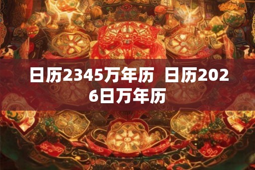 日历2345万年历  日历2026日万年历
