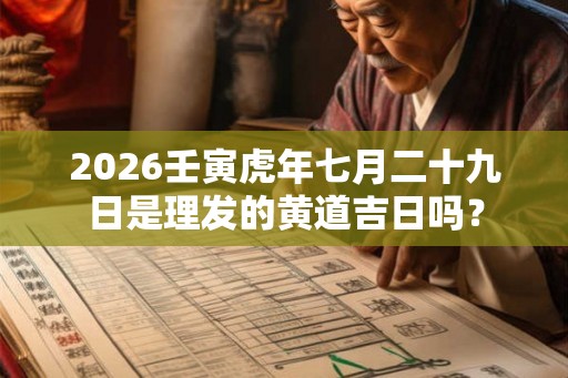 2026壬寅虎年七月二十九日是理发的黄道吉日吗？