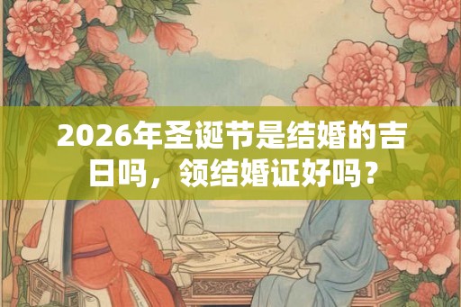 2026年圣诞节是结婚的吉日吗,领结婚证好吗? 2026年圣诞节是结婚的吉日吗,领结婚证好吗?