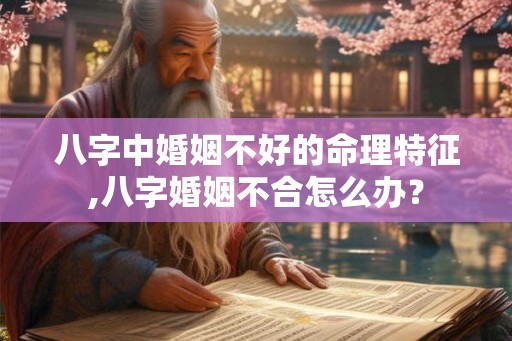八字中婚姻不好的命理特征,八字婚姻不合怎么办? 八字中婚姻不好的命理特征,八字婚姻不合怎么办?