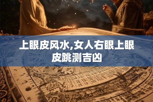 上眼皮风水,女人右眼上眼皮跳测吉凶
