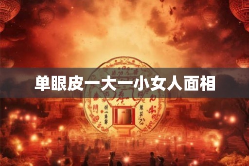 单眼皮一大一小女人面相