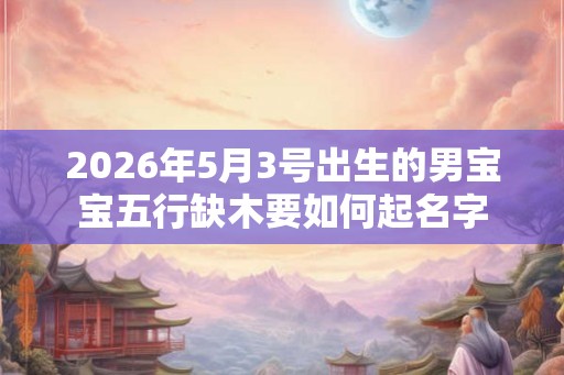 2026年5月3号出生的男宝宝五行缺木要如何起名字