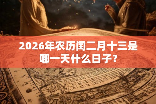 2026年农历闰二月十三是哪一天什么日子？