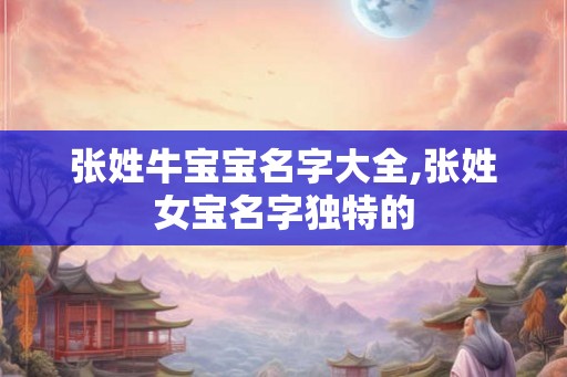 张姓牛宝宝名字大全,张姓女宝名字独特的 张姓牛宝宝名字大全,张姓女宝名字独特的