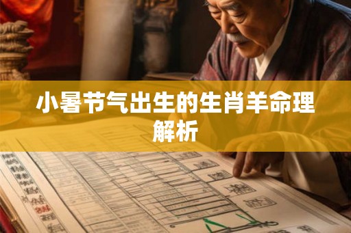 小暑节气出生的生肖羊命理解析 小暑节气出生的生肖羊命理解析