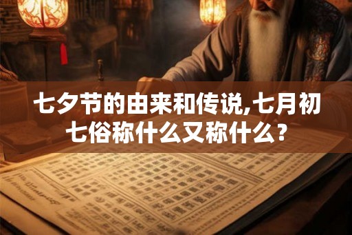 七夕节的由来和传说,七月初七俗称什么又称什么？