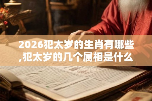 2026犯太岁的生肖有哪些,犯太岁的几个属相是什么 2026犯太岁的生肖有哪些,犯太岁的几个属相是什么