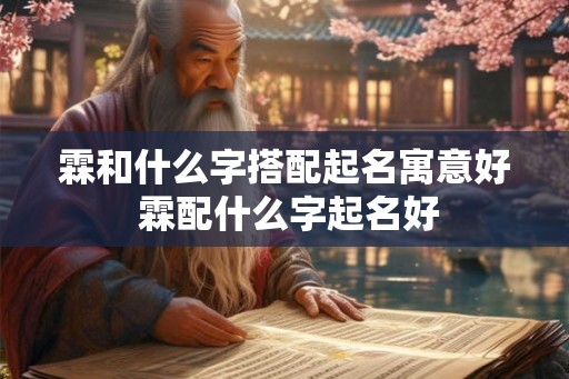霖和什么字搭配起名寓意好 霖配什么字起名好
