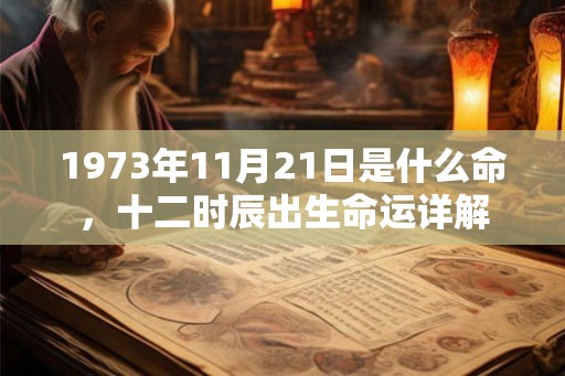 1973年11月21日是什么命,十二时辰出生命运详解 1973年11月21日是什么命,十二时辰出生命运详解