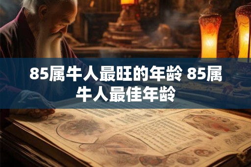 85属牛人最旺的年龄 85属牛人最佳年龄