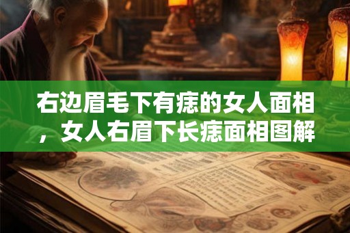 右边眉毛下有痣的女人面相，女人右眉下长痣面相图解