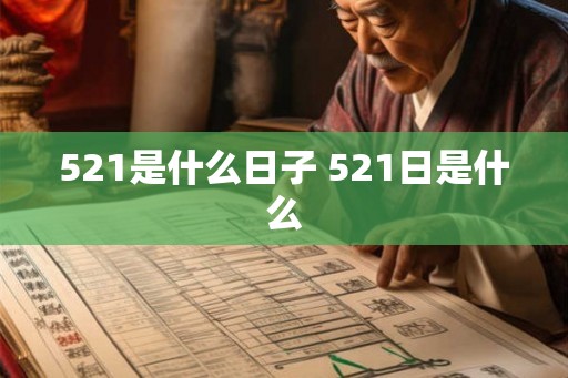 521是什么日子 521日是什么