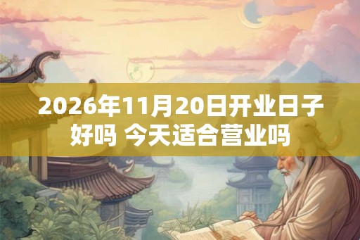 2026年11月20日开业日子好吗 今天适合营业吗