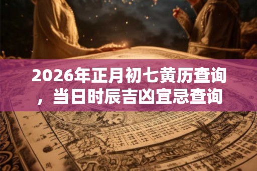 2026年正月初七黄历查询，当日时辰吉凶宜忌查询