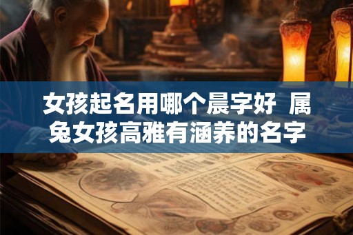 女孩起名用哪个晨字好  属兔女孩高雅有涵养的名字
