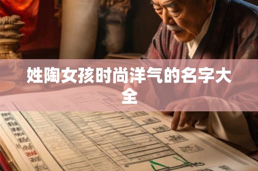 姓陶女孩时尚洋气的名字大全