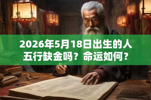 2026年5月18日出生的人五行缺金吗？命运如何？