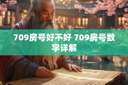 709房号好不好 709房号数字详解