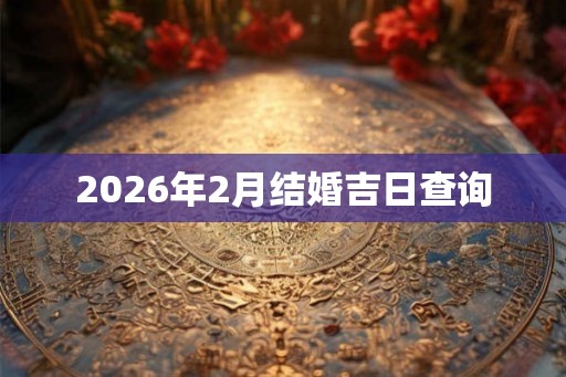 2026年2月结婚吉日查询 2026年2月结婚吉日查询