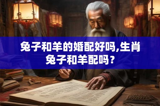 兔子和羊的婚配好吗,生肖兔子和羊配吗？