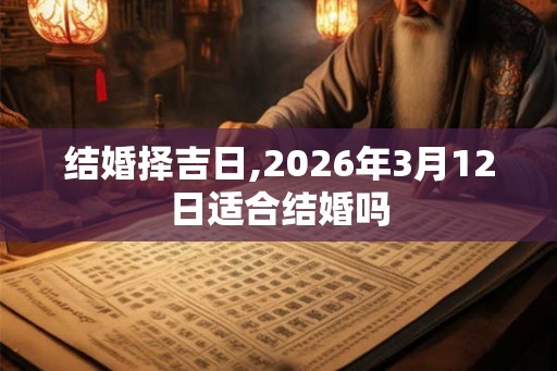 结婚择吉日,2026年3月12日适合结婚吗 结婚择吉日,2026年3月12日适合结婚吗