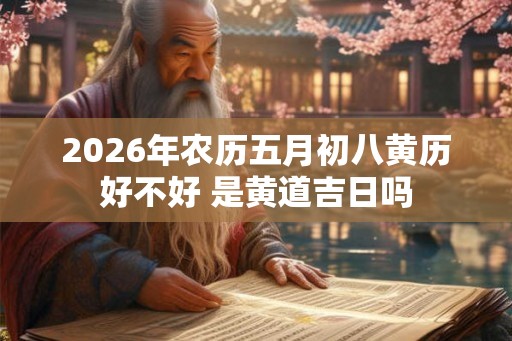 2026年农历五月初八黄历好不好 是黄道吉日吗