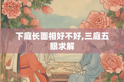 下庭长面相好不好,三庭五眼求解