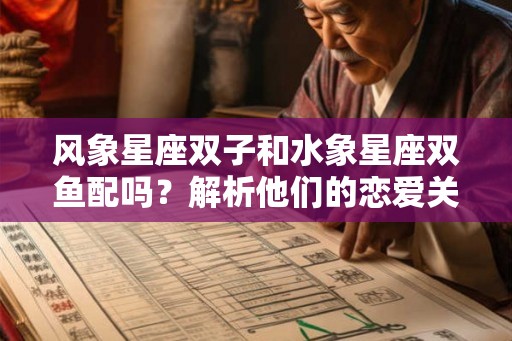 风象星座双子和水象星座双鱼配吗？解析他们的恋爱关系