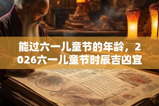 能过六一儿童节的年龄,2026六一儿童节时辰吉凶宜忌 能过六一儿童节的年龄,2026六一儿童节时辰吉凶宜忌