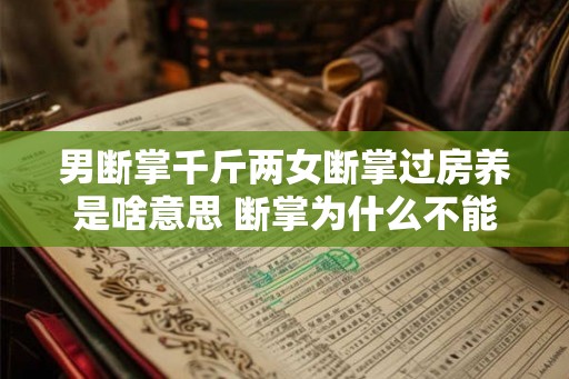 男断掌千斤两女断掌过房养是啥意思 断掌为什么不能告诉别人 男断掌千斤两女断掌过房养是啥意思 断掌为什么不能告诉别人