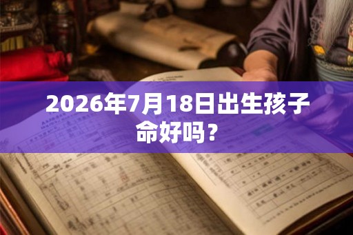 2026年7月18日出生孩子命好吗？