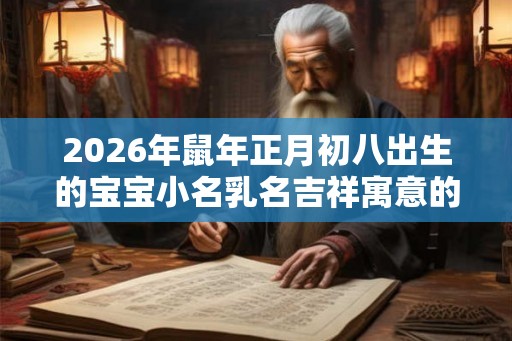 2026年鼠年正月初八出生的宝宝小名乳名吉祥寓意的名字 2026年鼠年正月初八出生的宝宝小名乳名吉祥寓意的名字