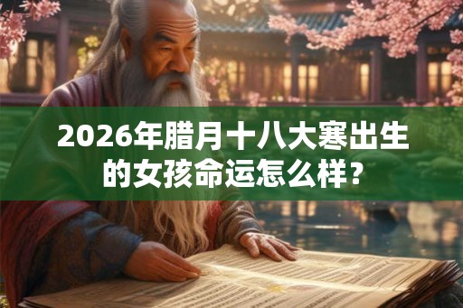 2026年腊月十八大寒出生的女孩命运怎么样? 2026年腊月十八大寒出生的女孩命运怎么样?