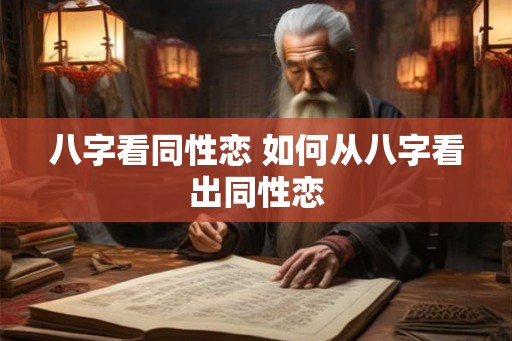 八字看同性恋 如何从八字看出同性恋
