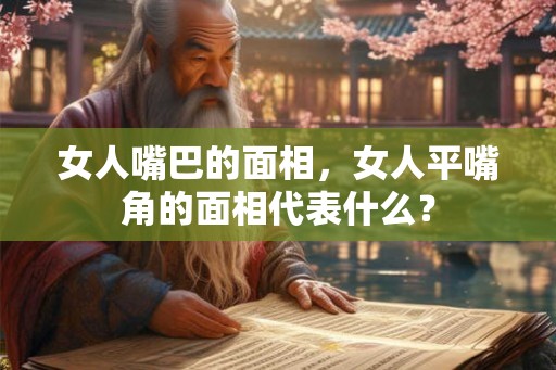 女人嘴巴的面相，女人平嘴角的面相代表什么？