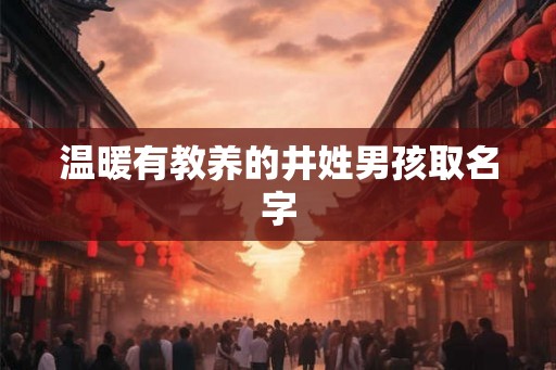 温暖有教养的井姓男孩取名字
