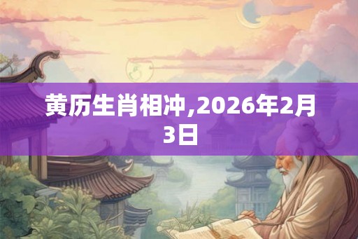 黄历生肖相冲,2026年2月3日