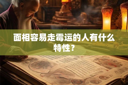 面相容易走霉运的人有什么特性？