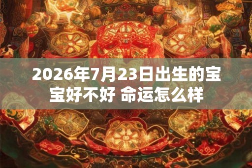 2026年7月23日出生的宝宝好不好 命运怎么样