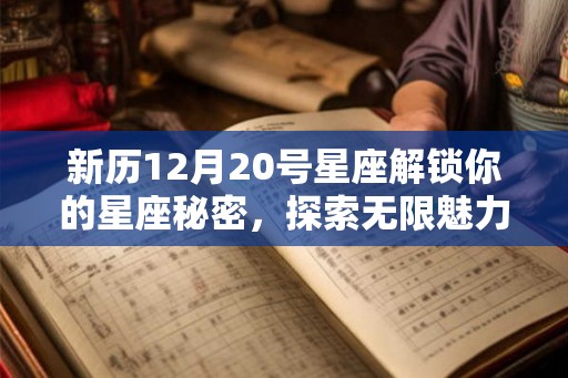 新历12月20号星座解锁你的星座秘密，探索无限魅力！