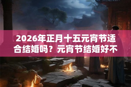 2026年正月十五元宵节适合结婚吗?元宵节结婚好不好? 2026年正月十五元宵节适合结婚吗?元宵节结婚好不好?