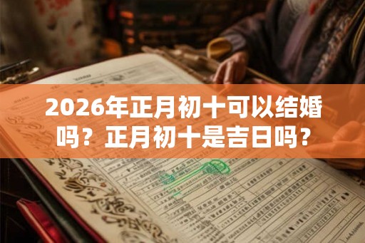 2026年正月初十可以结婚吗？正月初十是吉日吗？
