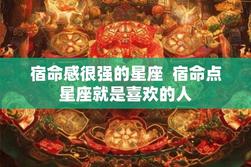 宿命感很强的星座  宿命点星座就是喜欢的人