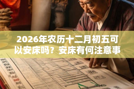 2026年农历十二月初五可以安床吗？安床有何注意事项？